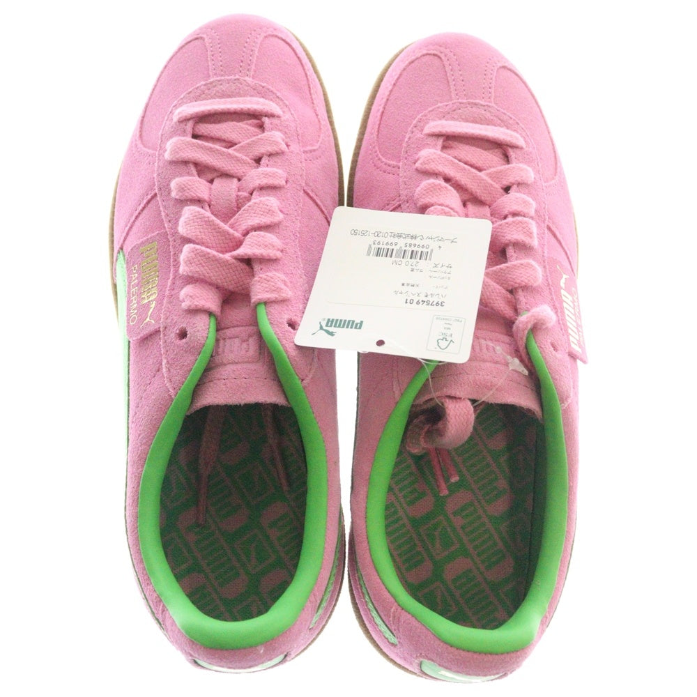 PUMA(プーマ) PALERMO SPECIAL パレルモ スペシャル スウェードローカットスニーカー ピンク/グリーン US9/27cm 397549-01
