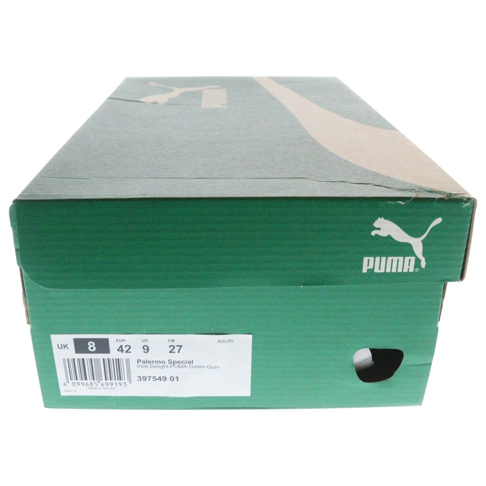 PUMA(プーマ) PALERMO SPECIAL パレルモ スペシャル スウェードローカットスニーカー ピンク/グリーン US9/27cm 397549-01