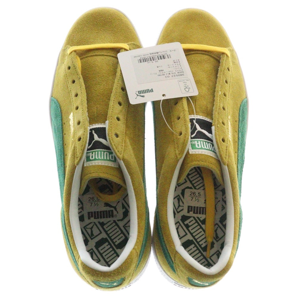 PUMA(プーマ) SUEDE VTG MIJ MC スウェード ヴィンテージ ローカットスニーカー イエロー/グリーン US8.5/26.5cm 380537-03