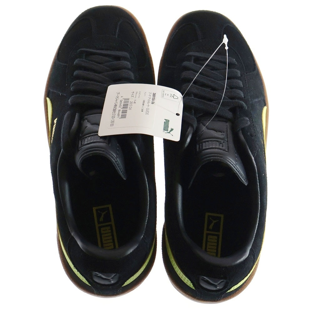 PUMA(プーマ) ARMY TRAINER アーミートレーナー スウェードローカットスニーカー ブラック/イエロー US8.5/26.5cm 388156-06