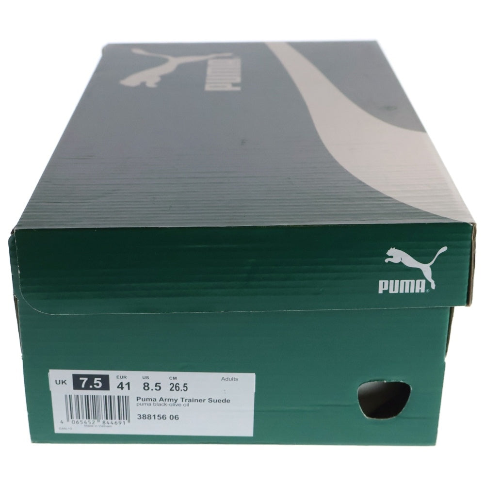 PUMA(プーマ) ARMY TRAINER アーミートレーナー スウェードローカットスニーカー ブラック/イエロー US8.5/26.5cm 388156-06