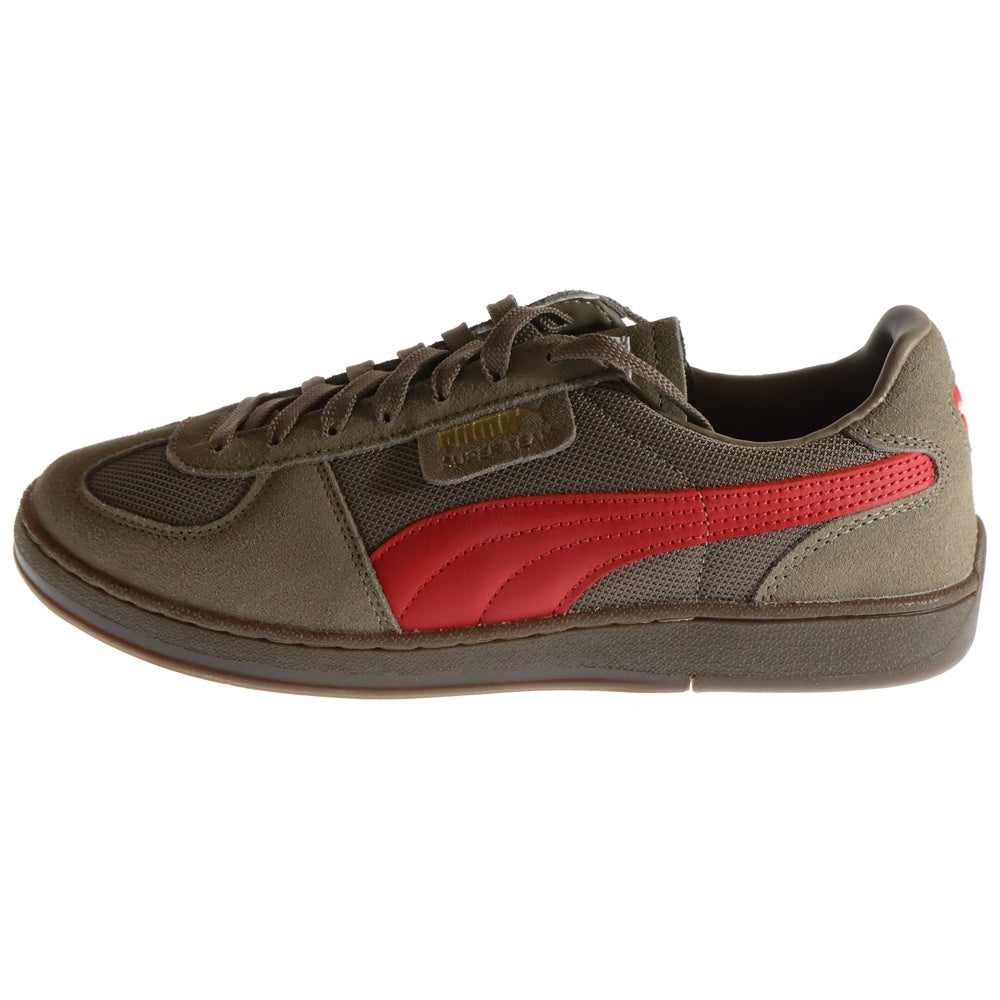 PUMA(プーマ) SUPER TEAM OG スーパーチーム OG スウェードローカットスニーカー ブラウン/レッド US9/27cm 390424-06