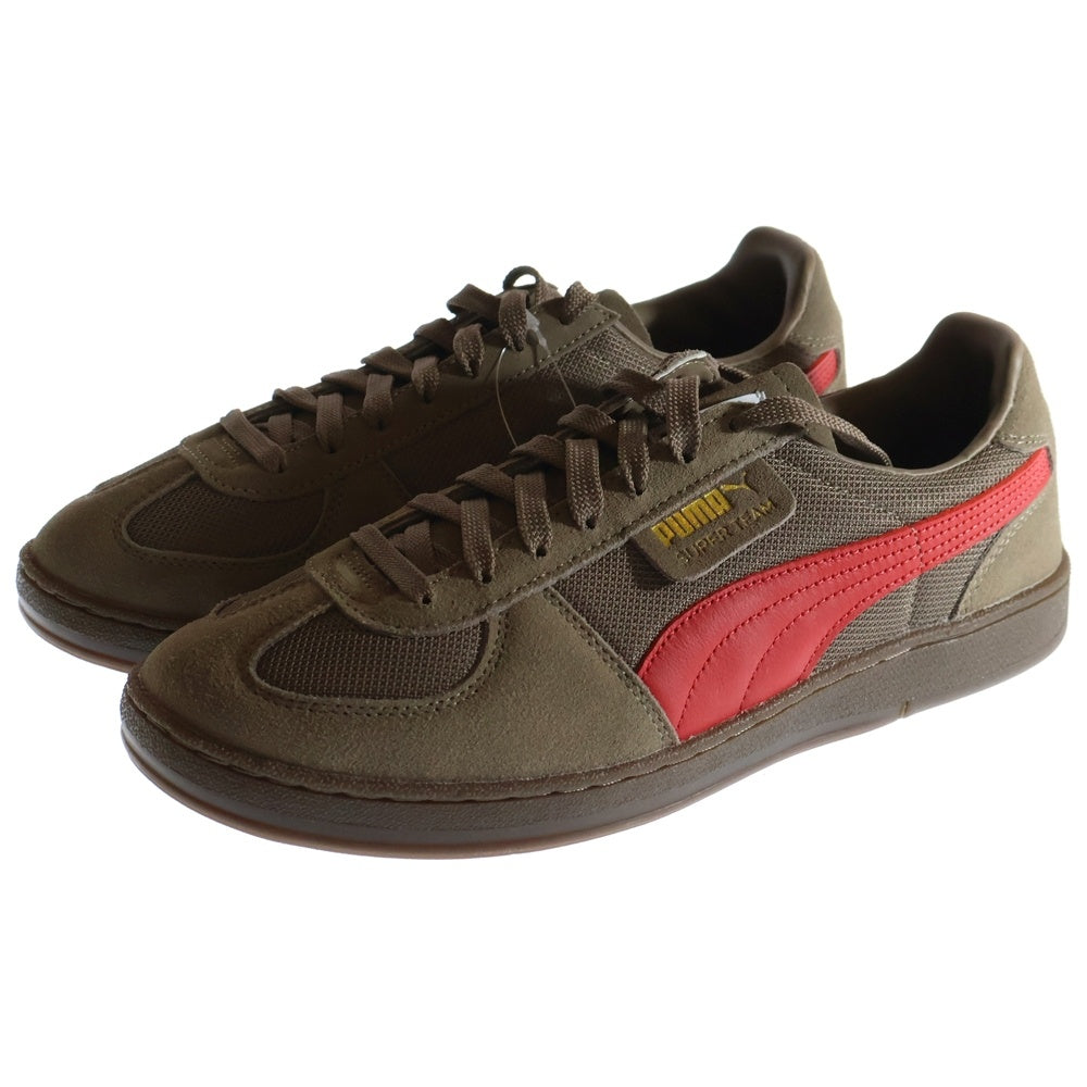 PUMA(プーマ) SUPER TEAM OG スーパーチーム OG スウェードローカットスニーカー ブラウン/レッド US9/27cm 390424-06