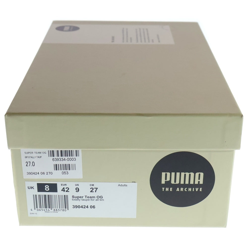 PUMA(プーマ) SUPER TEAM OG スーパーチーム OG スウェードローカットスニーカー ブラウン/レッド US9/27cm 390424-06