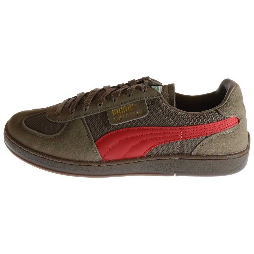 PUMA(プーマ) SUPER TEAM OG スーパーチーム OG スウェードローカットスニーカー ブラウン/レッド US9/27cm 390424-06