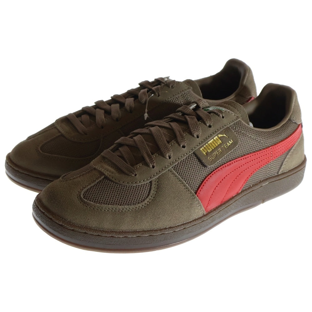 PUMA(プーマ) SUPER TEAM OG スーパーチーム OG スウェードローカットスニーカー ブラウン/レッド US9/27cm 390424-06
