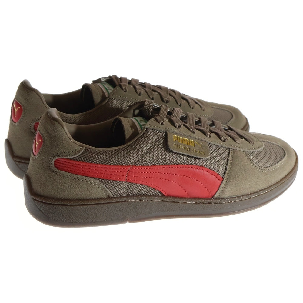 PUMA(プーマ) SUPER TEAM OG スーパーチーム OG スウェードローカットスニーカー ブラウン/レッド US9/27cm 390424-06