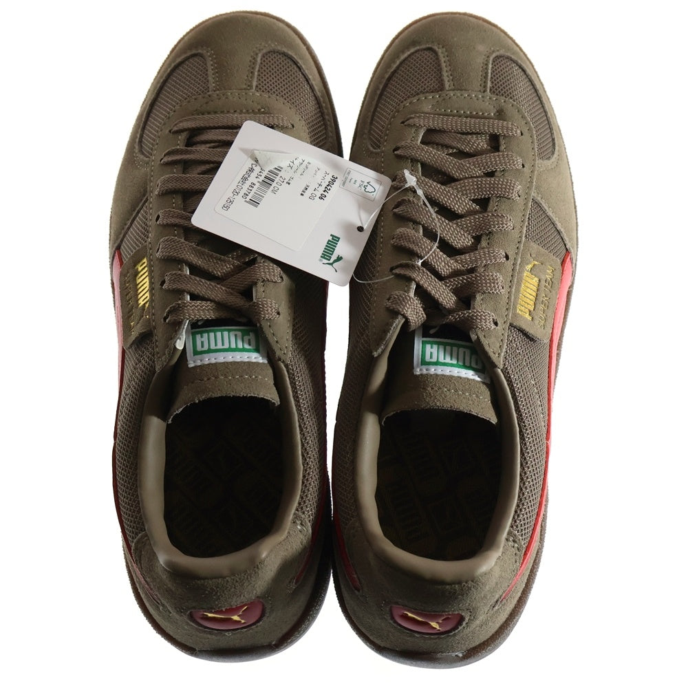 PUMA(プーマ) SUPER TEAM OG スーパーチーム OG スウェードローカットスニーカー ブラウン/レッド US9/27cm 390424-06