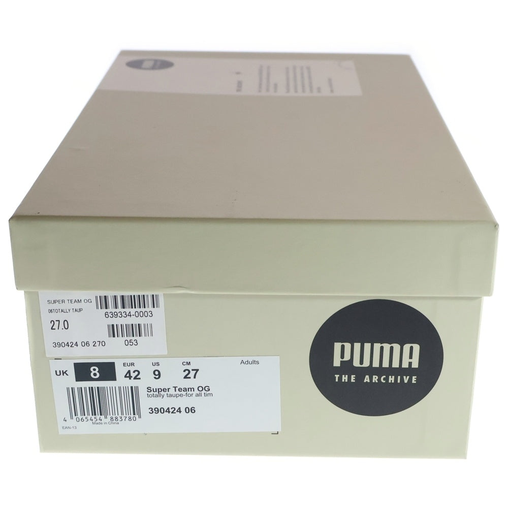 PUMA(プーマ) SUPER TEAM OG スーパーチーム OG スウェードローカットスニーカー ブラウン/レッド US9/27cm 390424-06