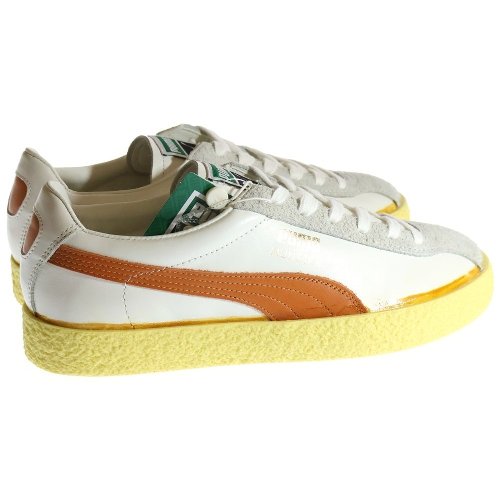 PUMA(プーマ) MUENSTER THE NEVERWORN ミュンスター ザ ネバーウォーン スウェードローカットスニーカー ホワイト/オレンジ US9/27cm 384401-01