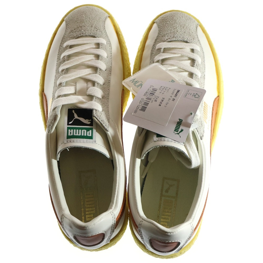 PUMA(プーマ) MUENSTER THE NEVERWORN ミュンスター ザ ネバーウォーン スウェードローカットスニーカー ホワイト/オレンジ US9/27cm 384401-01