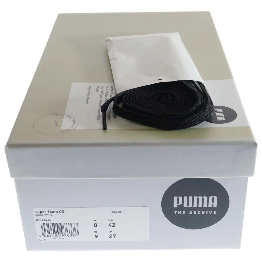 PUMA(プーマ) SUPER TEAM OG スーパーチーム OG スウェードローカットスニーカー ホワイト/ブラック US9/27cm 390424-09