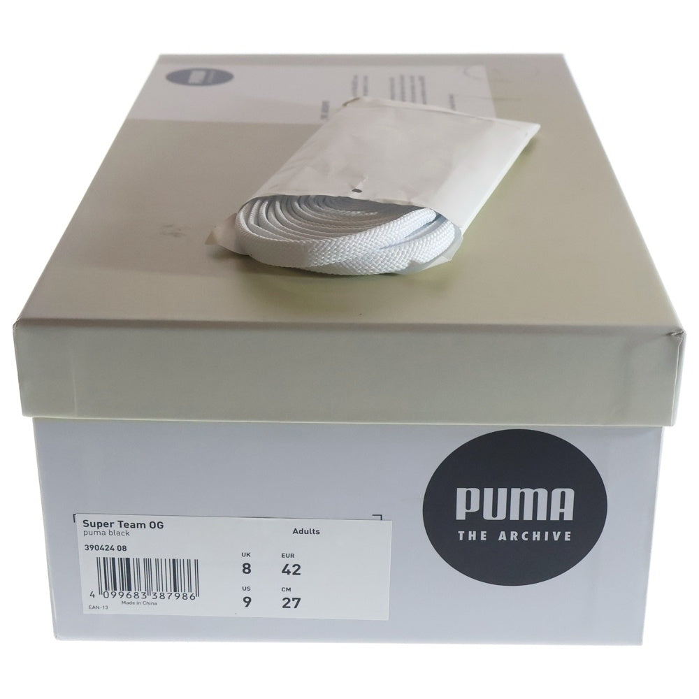PUMA(プーマ) SUPER TEAM OG スーパーチーム OG スウェードローカットスニーカー ブラック/ホワイト US9/27cm 390424-08