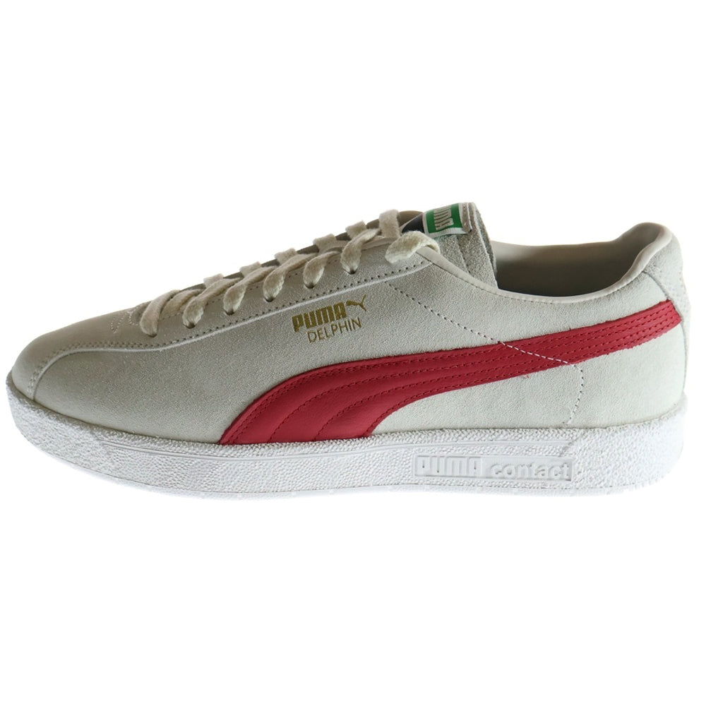 PUMA(プーマ) DELPHIN PRM デルフィン プレミアム スウェードローカットスニーカー グレー/レッド US9/27cm 374981-05