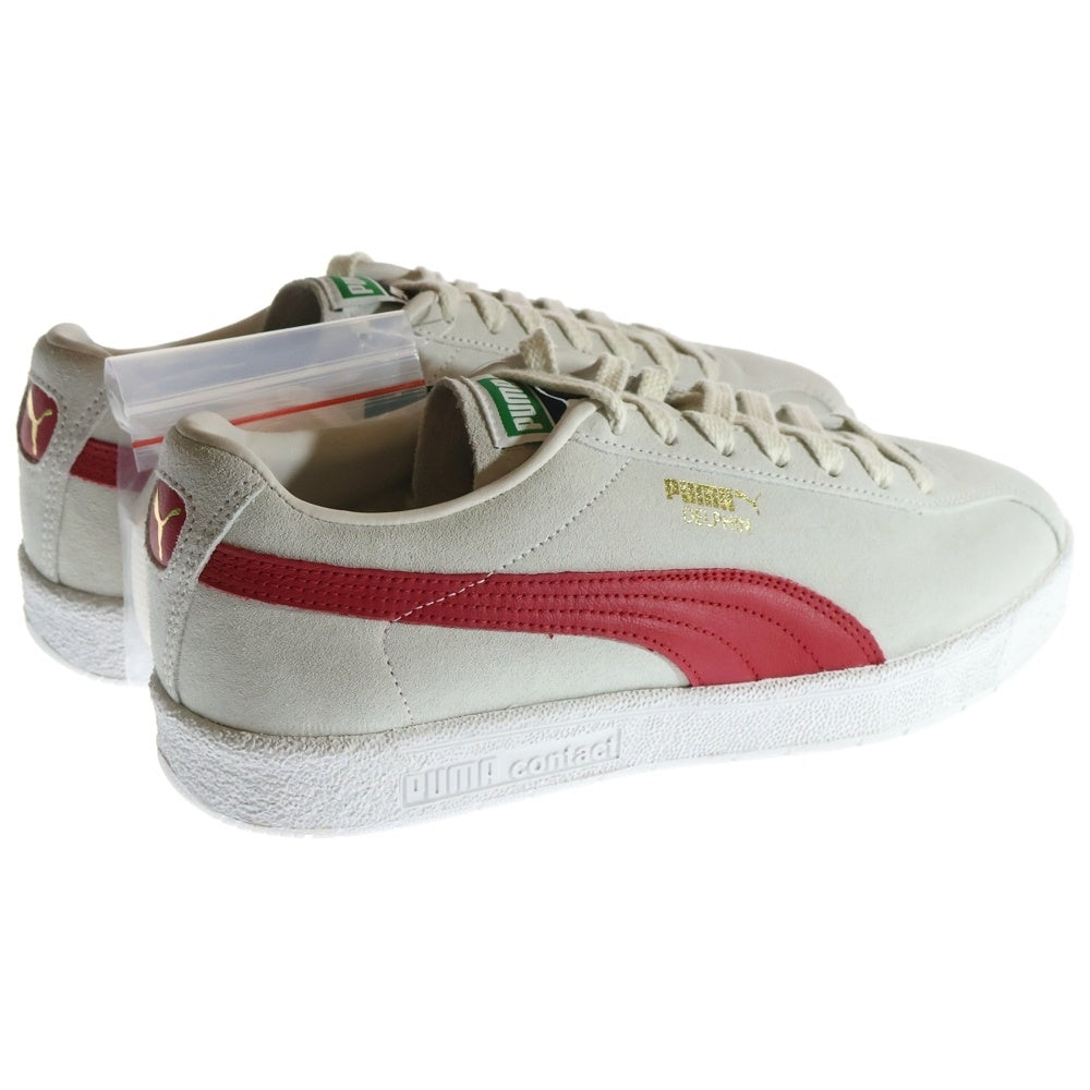 PUMA(プーマ) DELPHIN PRM デルフィン プレミアム スウェードローカットスニーカー グレー/レッド US9/27cm 374981-05