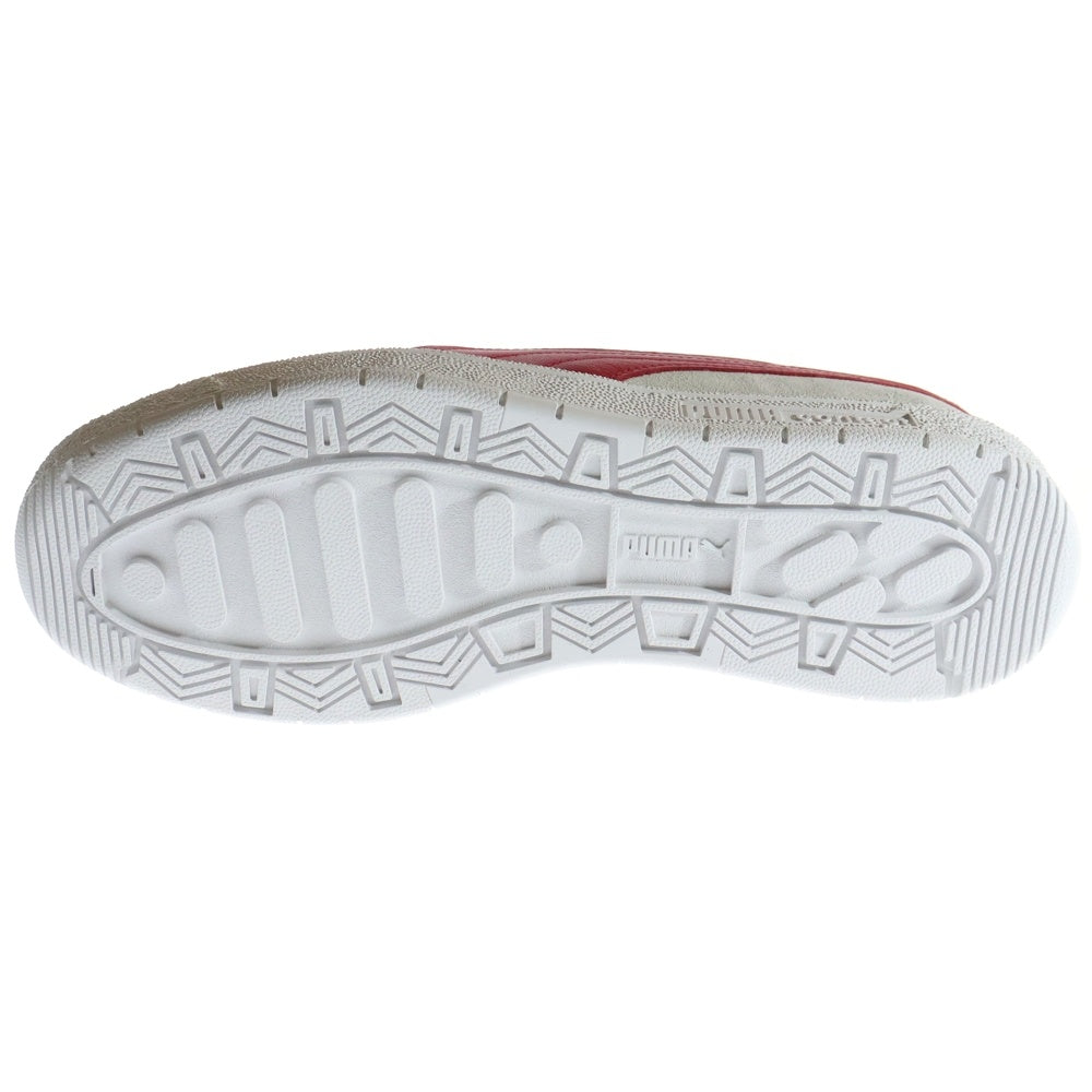 PUMA(プーマ) DELPHIN PRM デルフィン プレミアム スウェードローカットスニーカー グレー/レッド US9/27cm 374981-05