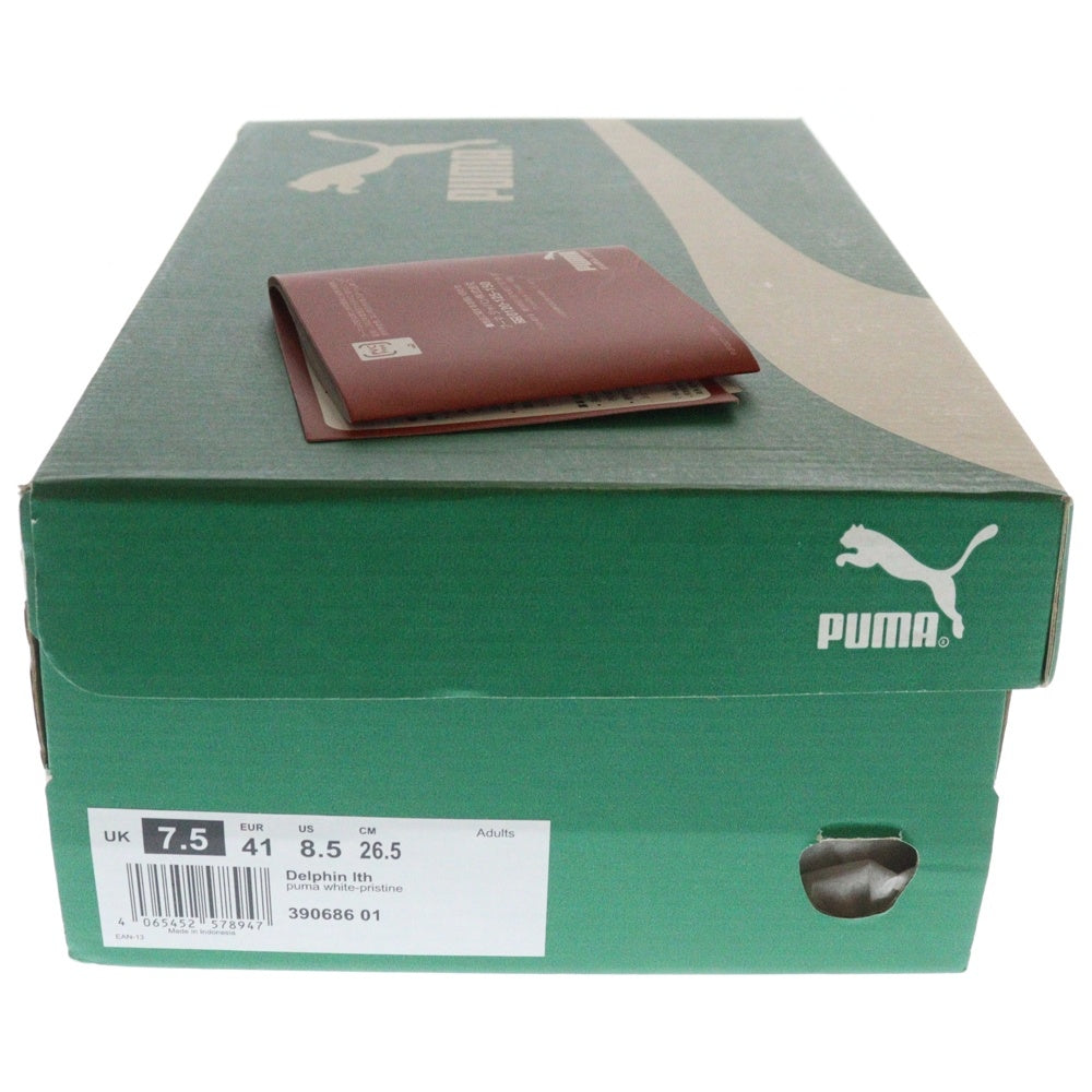 PUMA(プーマ) DELPHIN LEATHER デルフィン レザー ローカットスニーカー ホワイト US8.5/26.5cm 390686-01