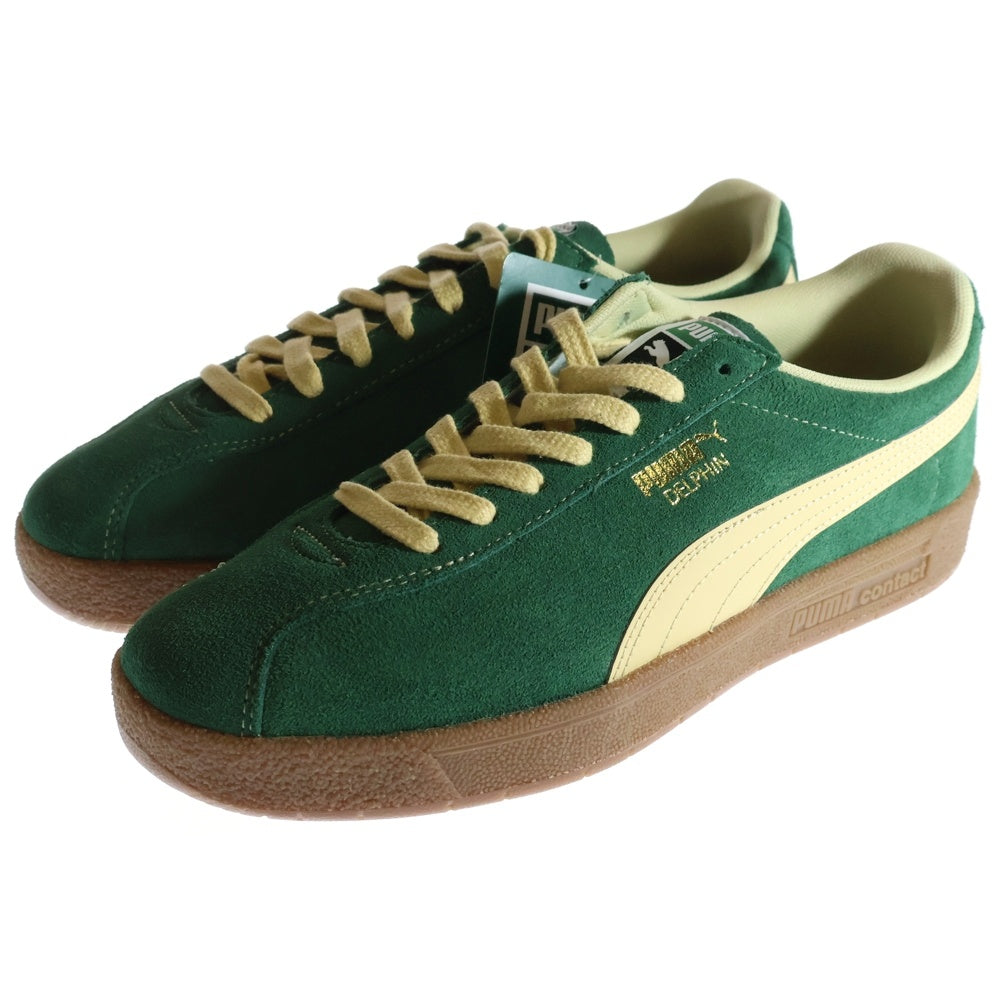 PUMA(プーマ) DELPHIN デルフィン スウェードローカットスニーカー グリーン/ベージュ US8.5/26.5cm 390685-03