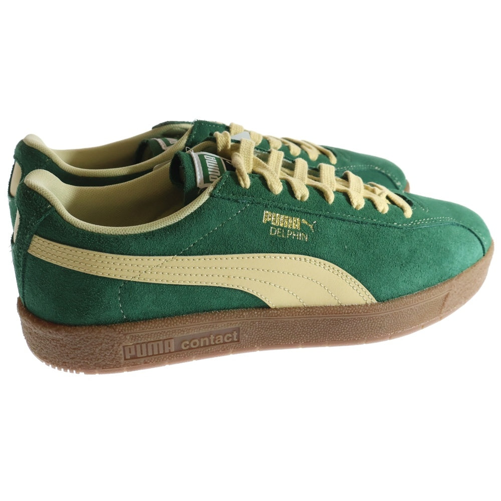 PUMA(プーマ) DELPHIN デルフィン スウェードローカットスニーカー グリーン/ベージュ US8.5/26.5cm 390685-03