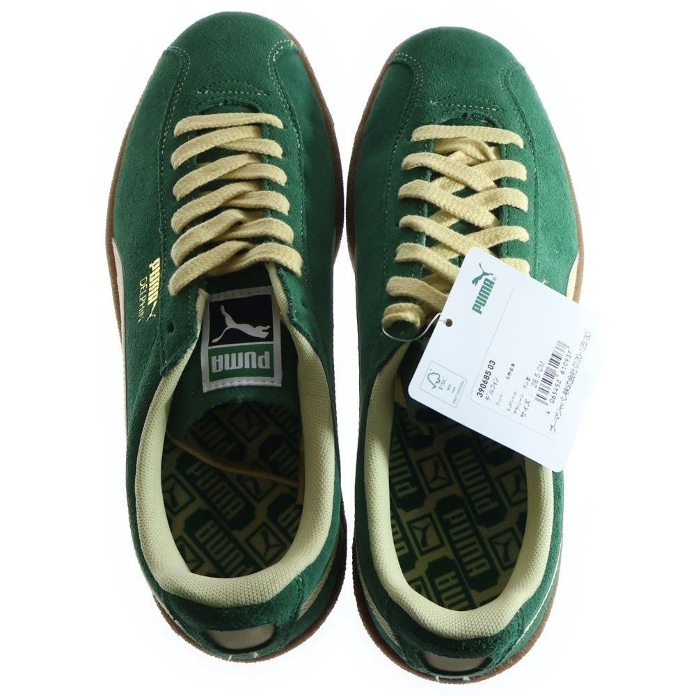 PUMA(プーマ) DELPHIN デルフィン スウェードローカットスニーカー グリーン/ベージュ US8.5/26.5cm 390685-03