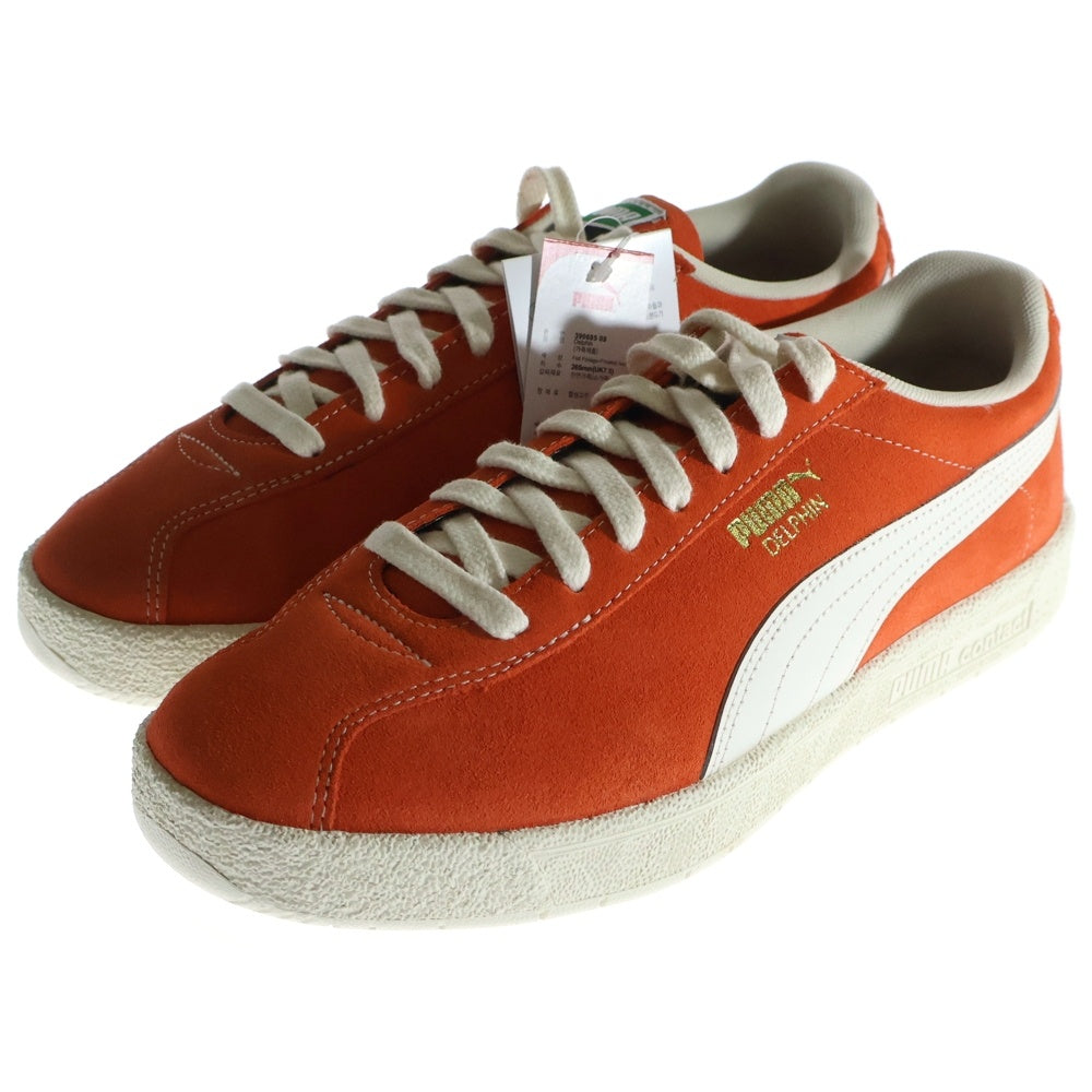 PUMA(プーマ) DELPHIN デルフィン スウェードローカットスニーカー オレンジ/ホワイト US8.5/26.5cm 390685-09