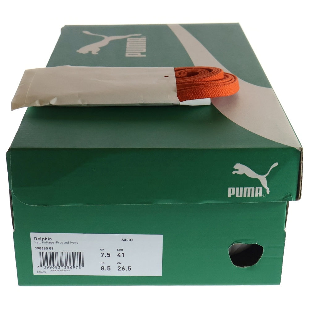 PUMA(プーマ) DELPHIN デルフィン スウェードローカットスニーカー オレンジ/ホワイト US8.5/26.5cm 390685-09