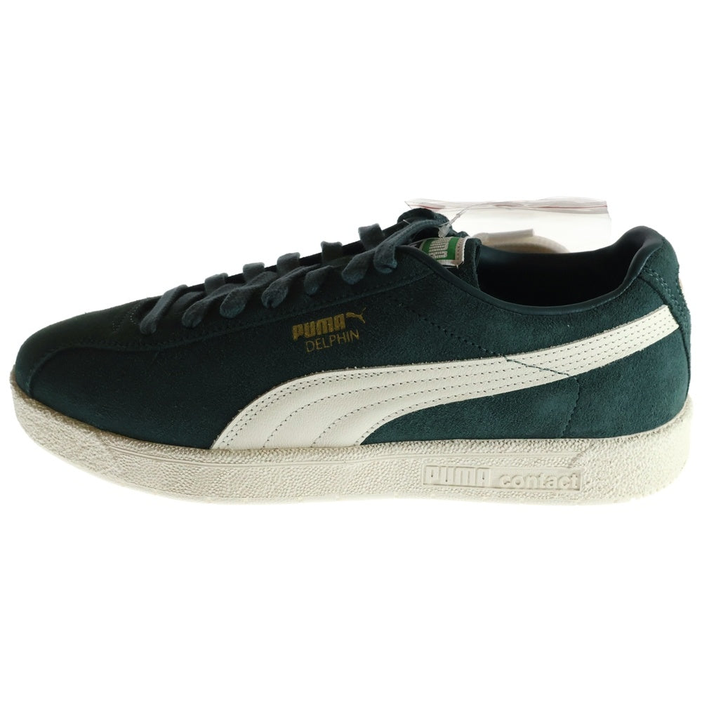PUMA(プーマ) DELPHIN PRM デルフィン プレミアム スウェードローカットスニーカー グリーンー/ホワイト US9/27cm 374981-08