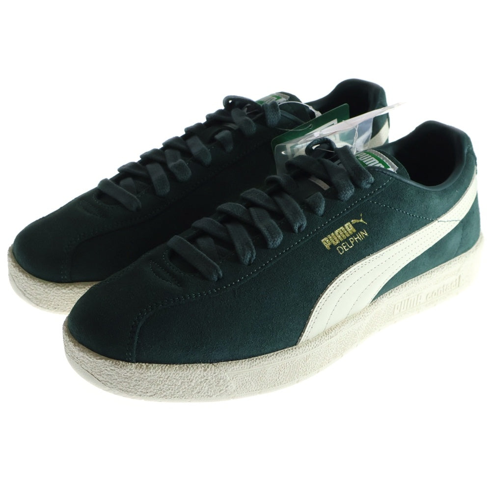 PUMA(プーマ) DELPHIN PRM デルフィン プレミアム スウェードローカットスニーカー グリーンー/ホワイト US9/27cm 374981-08