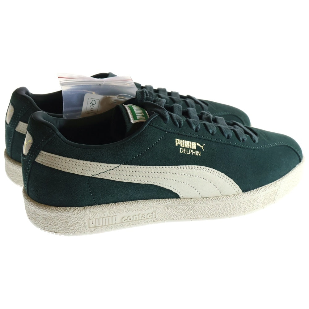 PUMA(プーマ) DELPHIN PRM デルフィン プレミアム スウェードローカットスニーカー グリーンー/ホワイト US9/27cm 374981-08