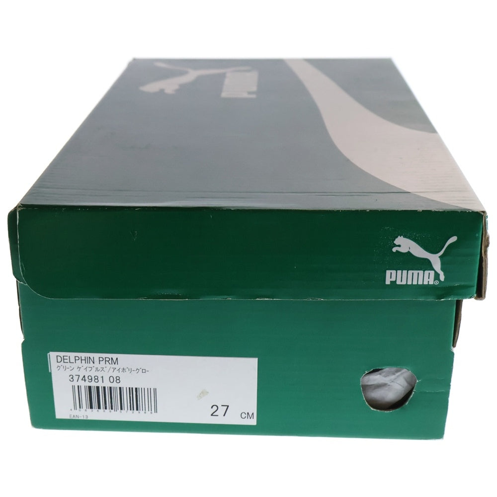 PUMA(プーマ) DELPHIN PRM デルフィン プレミアム スウェードローカットスニーカー グリーンー/ホワイト US9/27cm 374981-08