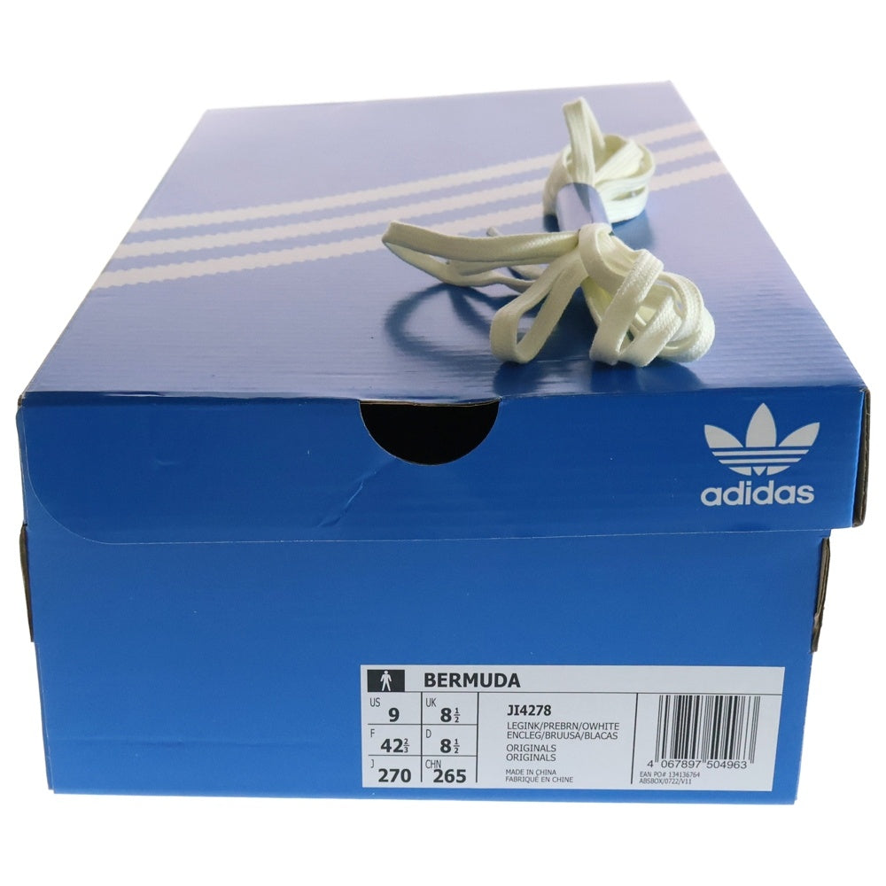 adidas(アディダス) BARMUDA バルミューダ スウェードレザー ローカットスニーカー ブラウン US9/27cm JI4278