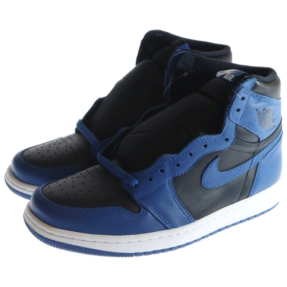 NIKE(ナイキ) AIR JORDAN 1 RETRO HIGH OG DARK MARINA BLUE エアジョーダン1 レトロ ダークマリーナブルー ハイカットスニーカー ブラック/ブルー US9/27cm 555088-404