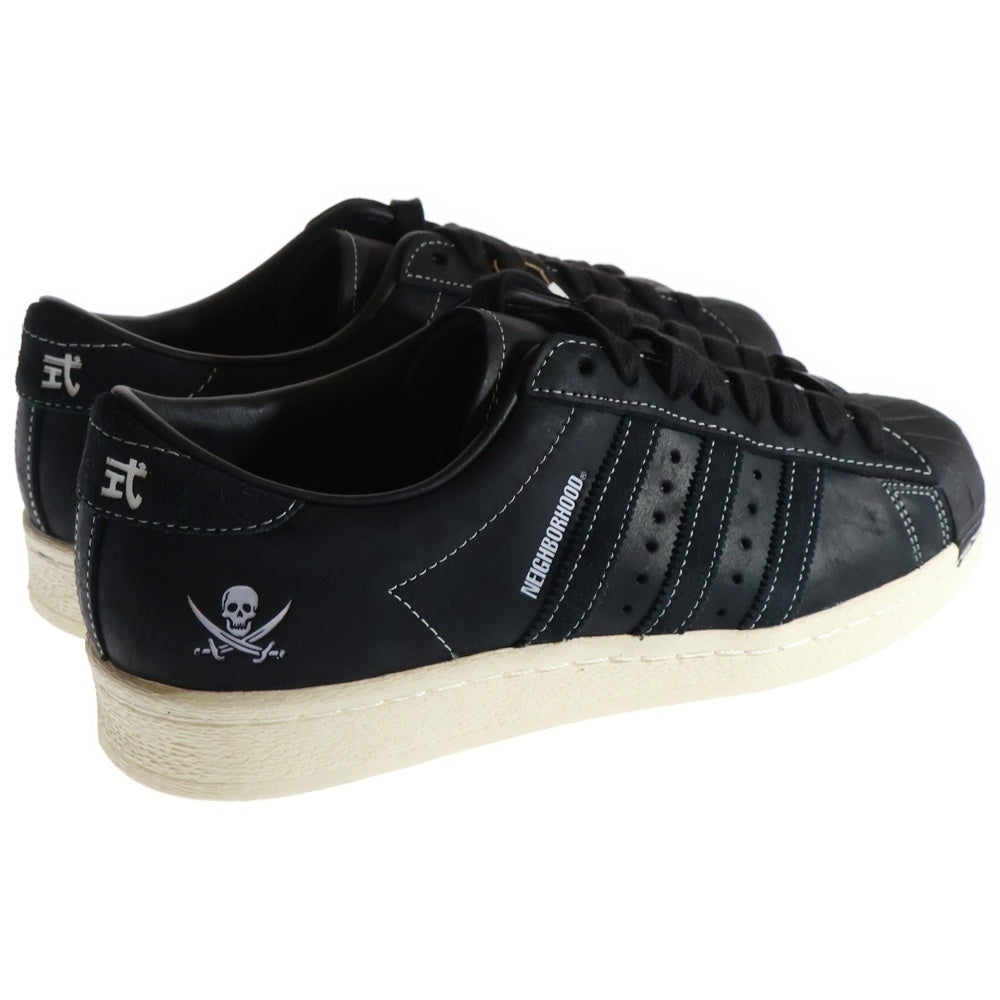 adidas(アディダス) ×NEIGHBORHOOD SUPERSTAR N 2005 ネイバーフッド スーパースター ローカットスニーカー ブラック US9/27cm ID8650