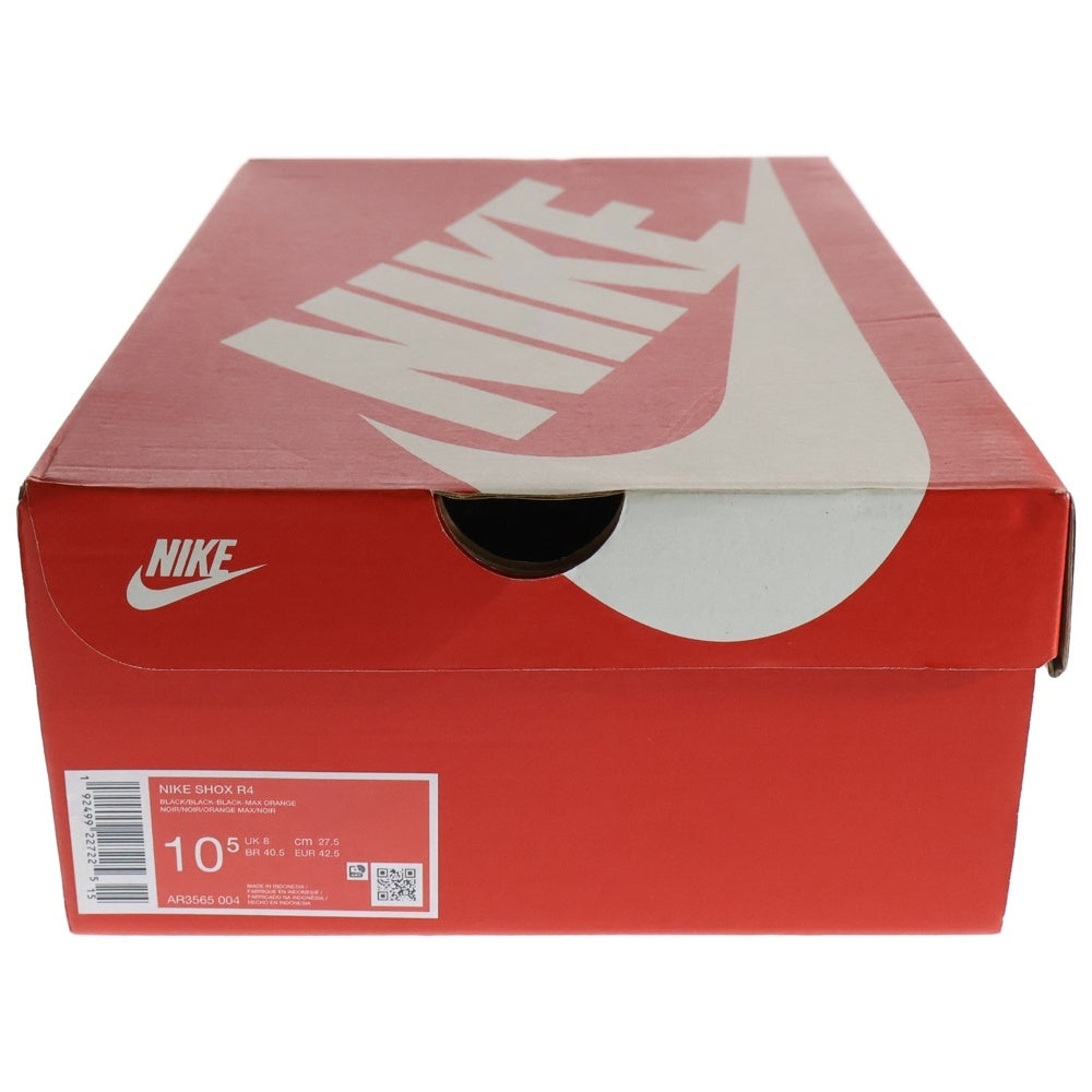 NIKE(ナイキ) WMNS SHOX R4 BLACK ORANGE ウィメンズ ショックス ローカットスニーカー ブラック US10.5/27.5cm AR3536-004