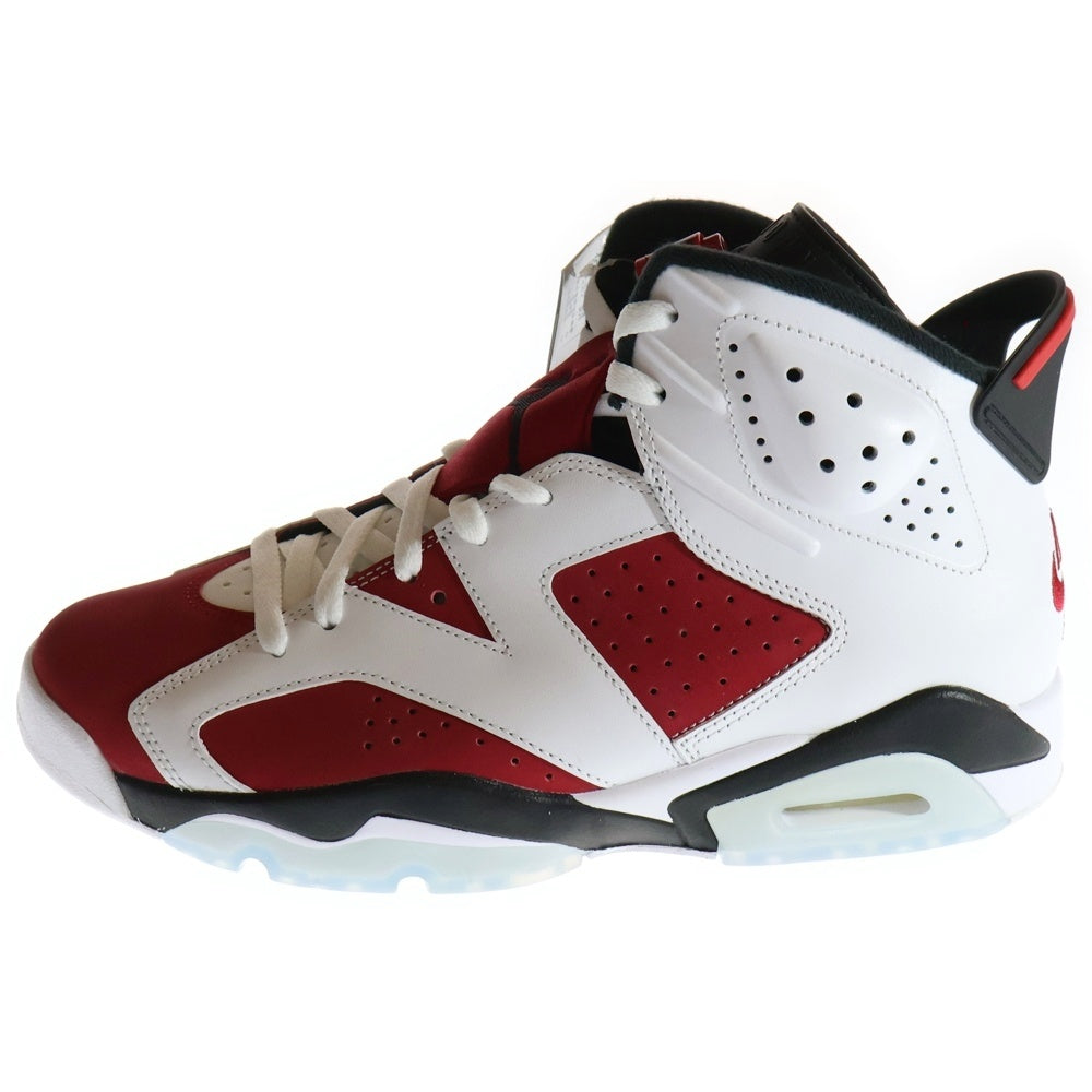 NIKE(ナイキ) AIR JORDAN 6 RETRO CARMINE エアジョーダン6 カーマイン ハイカットスニーカー ホワイト/レッド US9.5/27.5cm CT8529-106