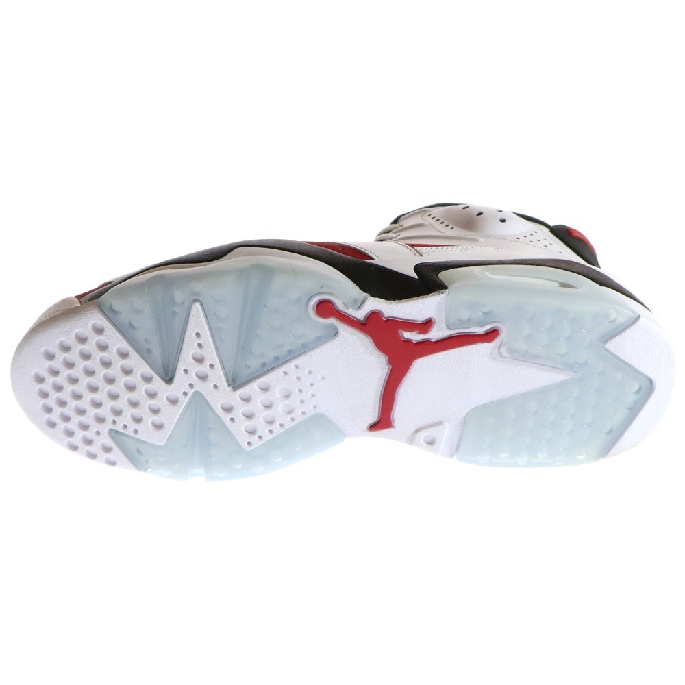 NIKE(ナイキ) AIR JORDAN 6 RETRO CARMINE エアジョーダン6 カーマイン ハイカットスニーカー ホワイト/レッド US9.5/27.5cm CT8529-106