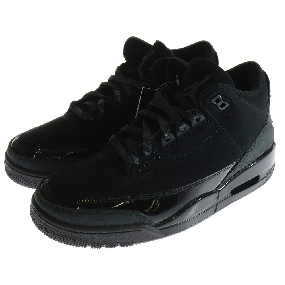NIKE(ナイキ) AIR JORDAN 3 RETRO BLACK CAT エアジョーダン3 レトロ ブラックキャット ハイカットスニーカー ブラック US9/27cm CT8532-001