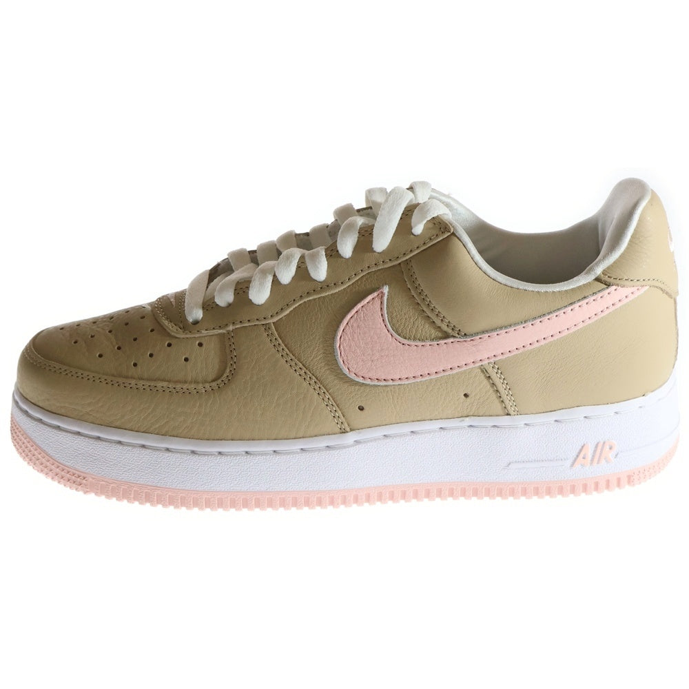 NIKE(ナイキ) AIR FORCE 1 LOW RETRO LINEN エアフォース1 レトロ リネン ローカットスニーカー ベージュ/ピンク US9/27cm 845053-201
