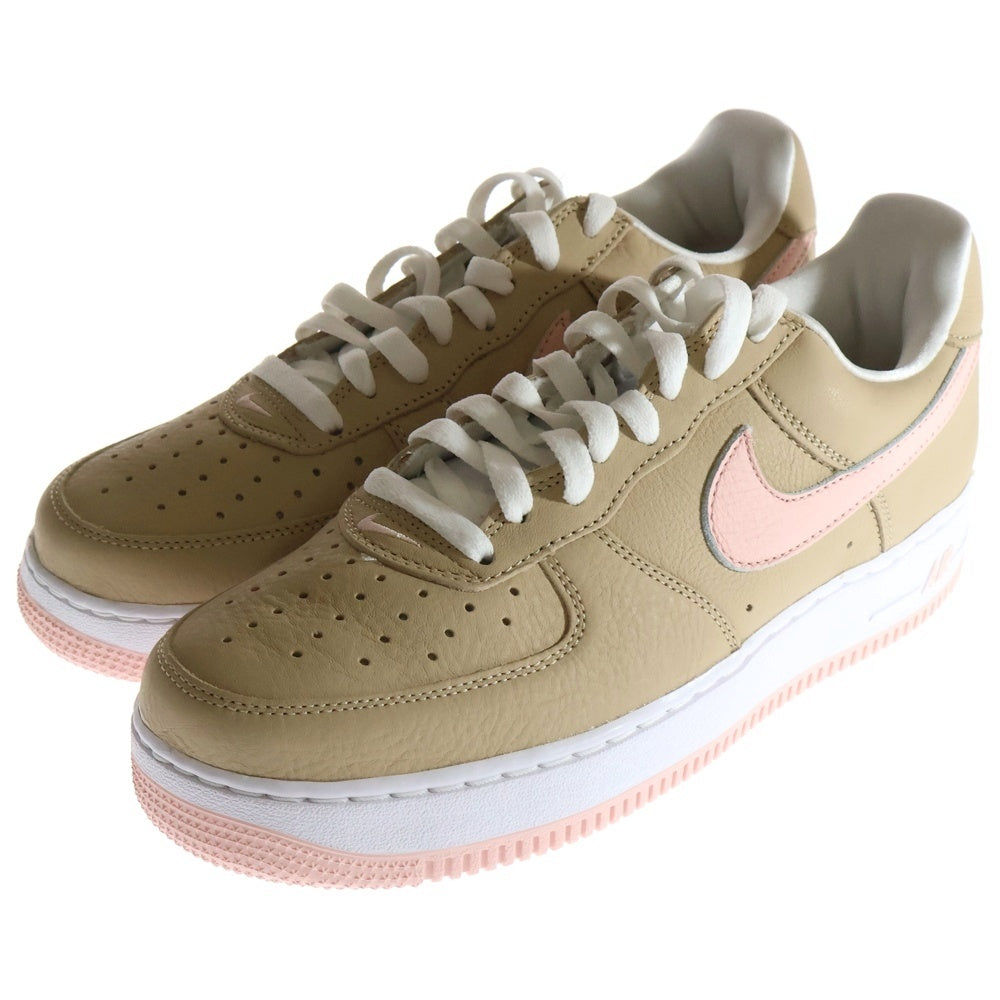 NIKE(ナイキ) AIR FORCE 1 LOW RETRO LINEN エアフォース1 レトロ リネン ローカットスニーカー ベージュ/ピンク US9/27cm 845053-201