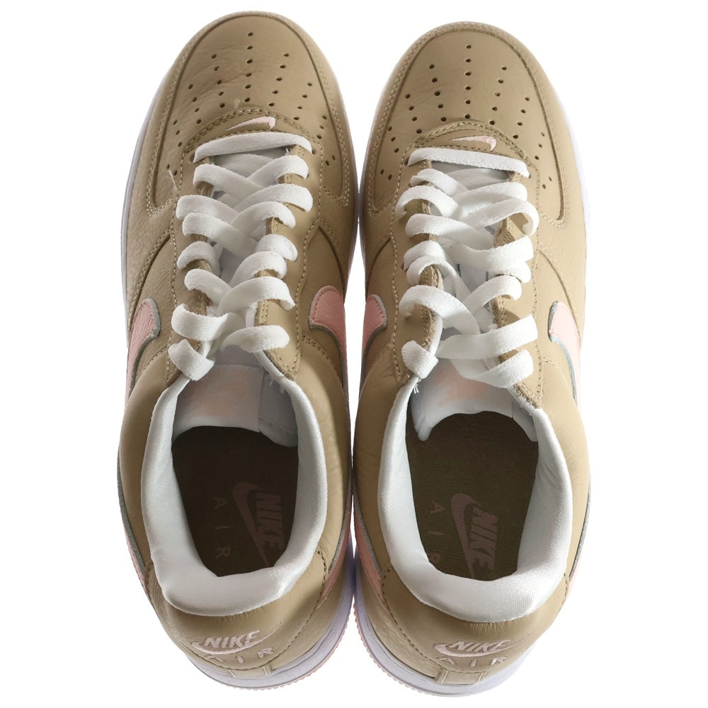NIKE(ナイキ) AIR FORCE 1 LOW RETRO LINEN エアフォース1 レトロ リネン ローカットスニーカー ベージュ/ピンク US9/27cm 845053-201
