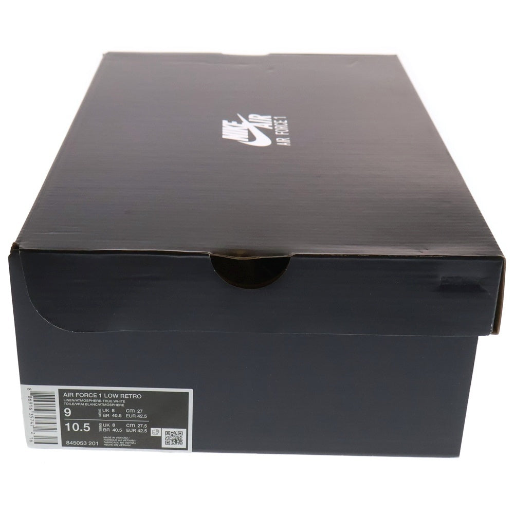 NIKE(ナイキ) AIR FORCE 1 LOW RETRO LINEN エアフォース1 レトロ リネン ローカットスニーカー ベージュ/ピンク US9/27cm 845053-201