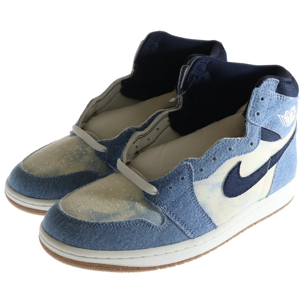 NIKE(ナイキ) AIR JORDAN 1 RETRO HIGH OG DENIM エアジョーダン 1 レトロ デニム ハイカットスニーカー インディゴ US9/27cm FQ2947-100