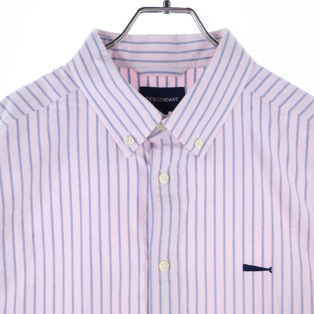 DESCENDANT(ディセンダント) KENNEDY'S STRIPE B.D LS SHIRT ケネディーズ ストライプ ボタンダウン 長袖シャツ ピンク/ブルー