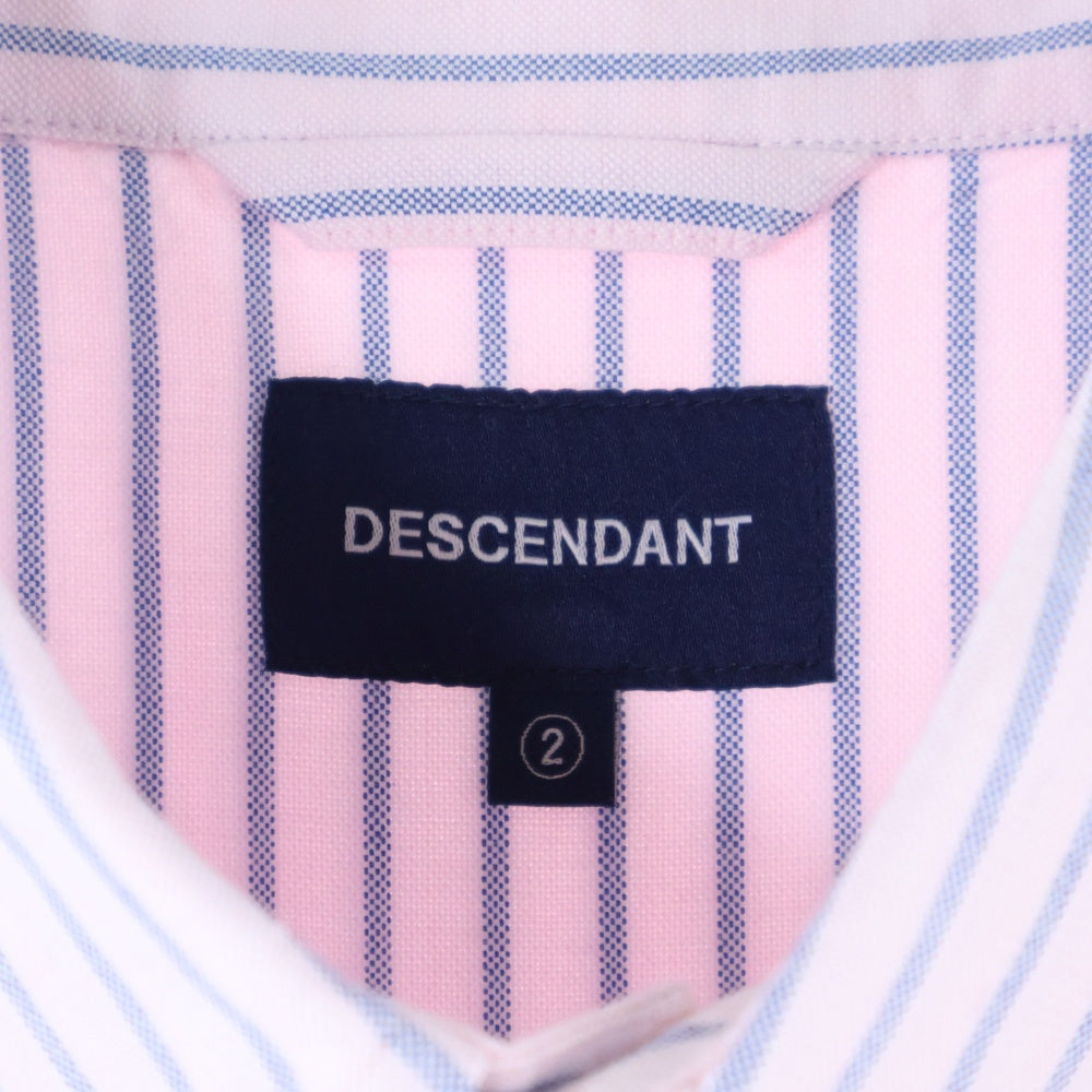 DESCENDANT(ディセンダント) KENNEDY'S STRIPE B.D LS SHIRT ケネディーズ ストライプ ボタンダウン 長袖シャツ ピンク/ブルー