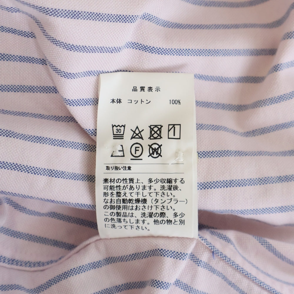 DESCENDANT(ディセンダント) KENNEDY'S STRIPE B.D LS SHIRT ケネディーズ ストライプ ボタンダウン 長袖シャツ ピンク/ブルー