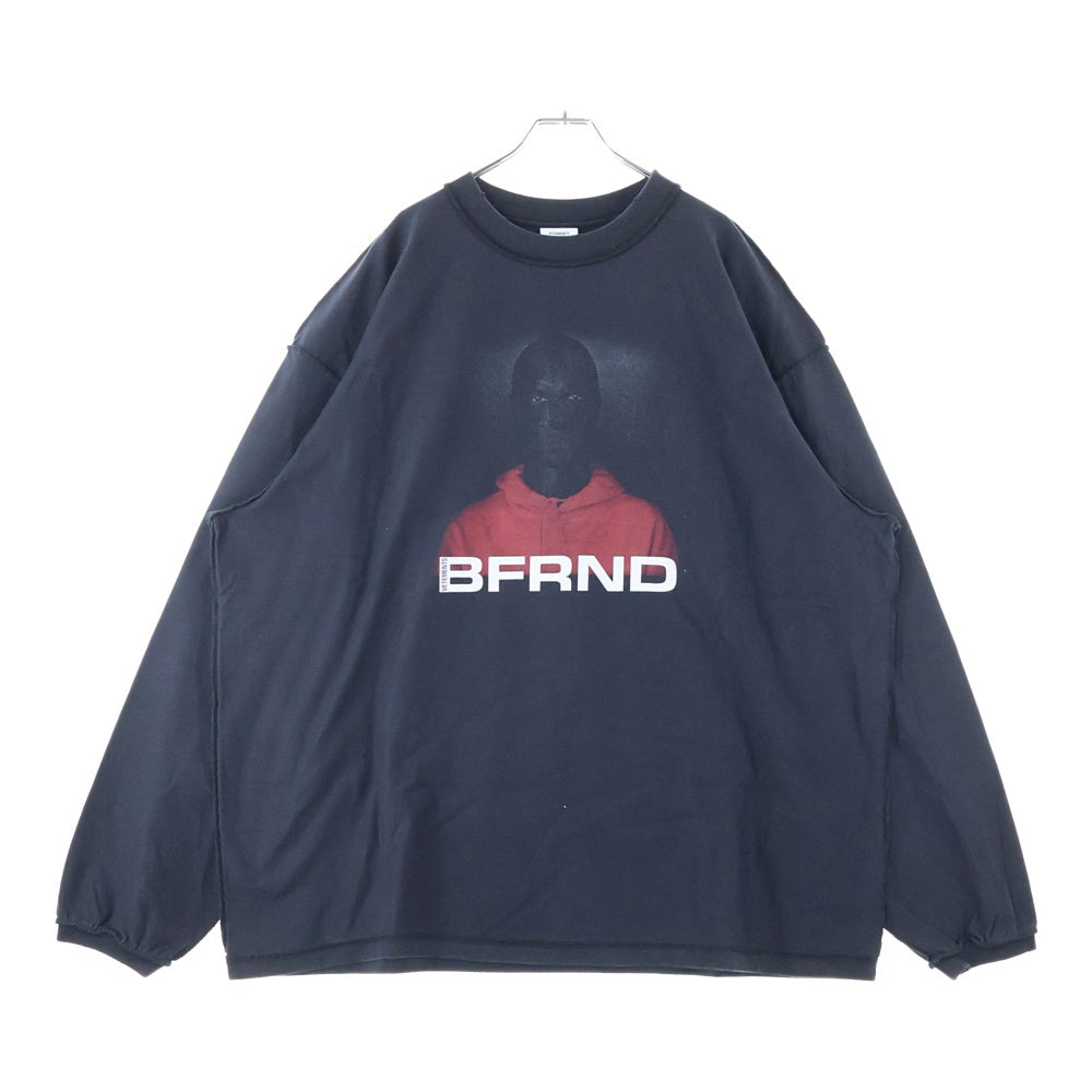VETEMENTS(ヴェトモン) 18AW BFRND インサイドアウト クルーネック長袖Tシャツ カットソー ブラック MAH19TR204