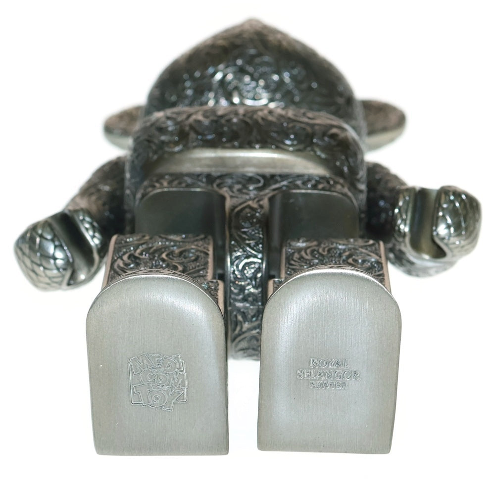 MEDICOM TOY(メディコムトイ) BE@RBRICK ROYAL SELANGOR ARABESQUE BLACK 400% ベアブリック ロイヤルセランゴール 人形 フィギュア メタル ブラック