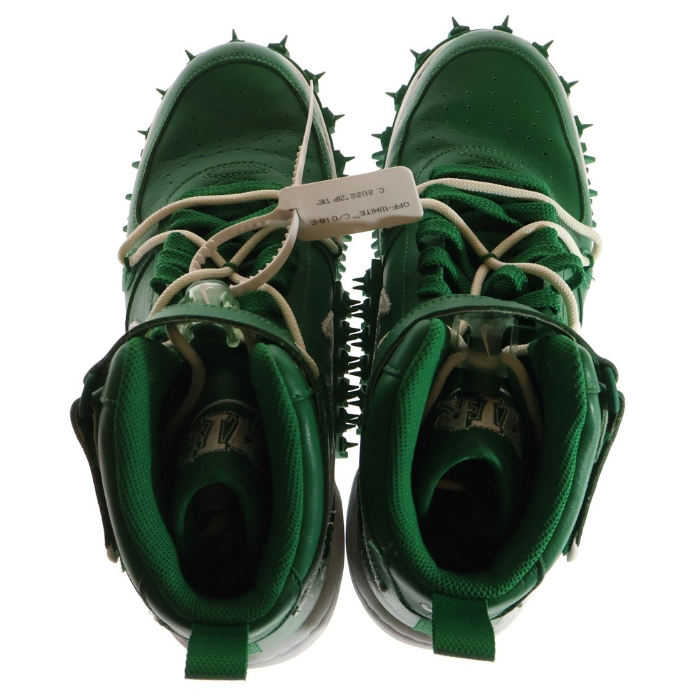 NIKE(ナイキ) ×OFF-WHITE AIR FORCE 1 MID Pine Green オフホワイト エアフォースワン ミッドカットスニーカー グリーン US11/29cm DR0500-300