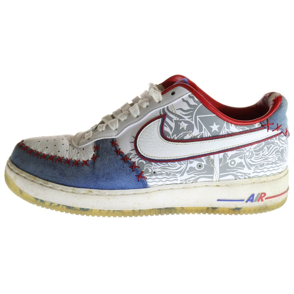 NIKE(ナイキ) 【観賞用2013年製】 AIR FORCE 1 LOW CMFT エアフォース 1 ローカットスニーカーシューズ ホワイト/ブルー US11/29cm 579941-100