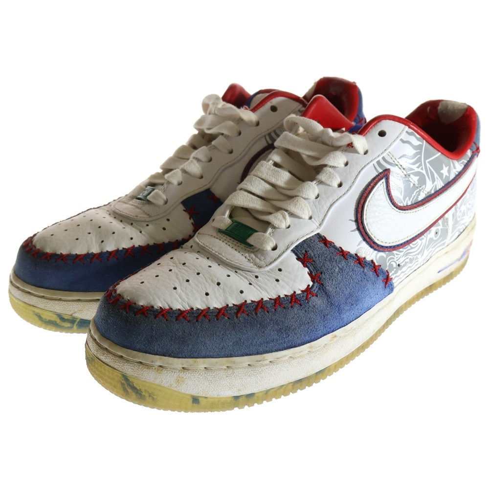 NIKE(ナイキ) 【観賞用2013年製】 AIR FORCE 1 LOW CMFT エアフォース 1 ローカットスニーカーシューズ ホワイト/ブルー US11/29cm 579941-100